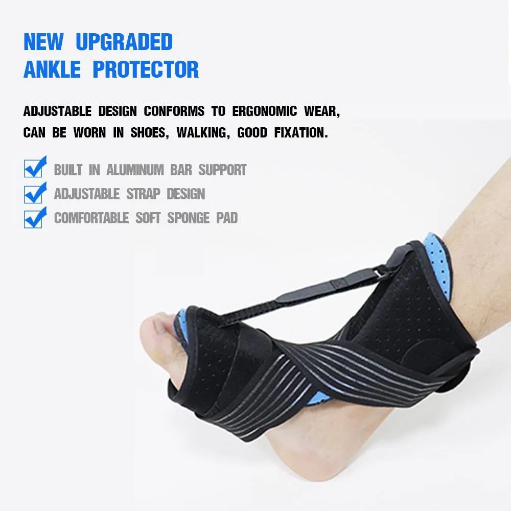 Adjustable Plantar Fasciitis Night Foot Splint Drop Orthotic Brace SP