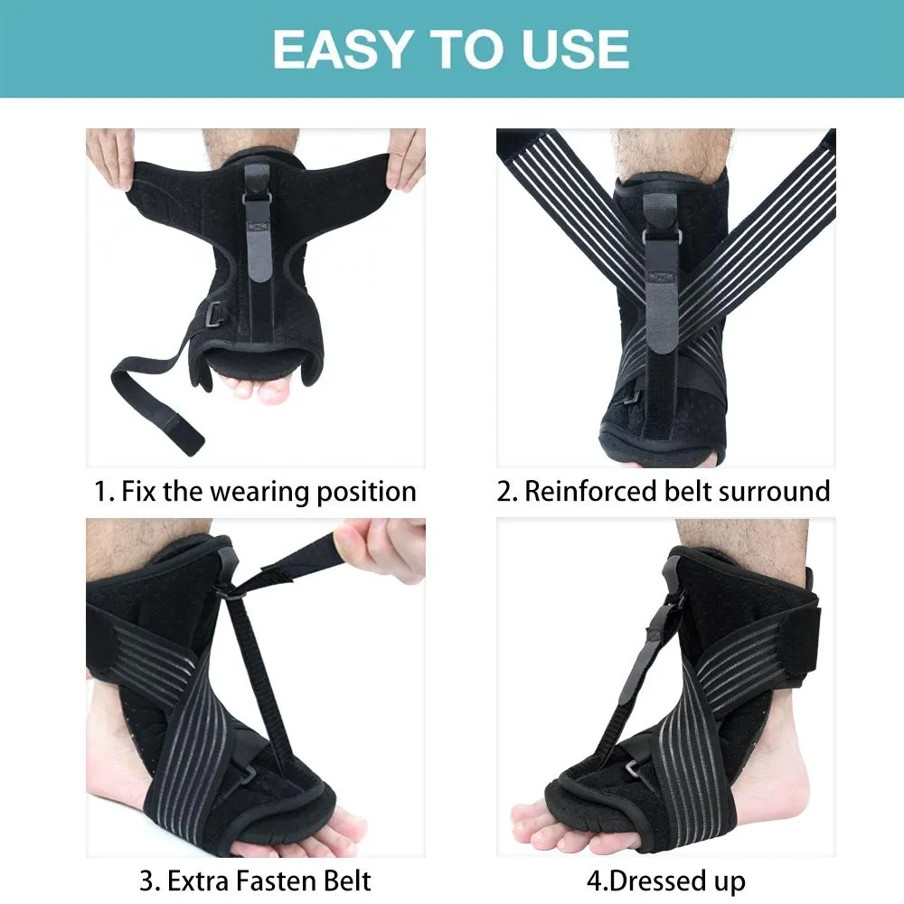 Adjustable Plantar Fasciitis Night Foot Splint Drop Orthotic Brace SP