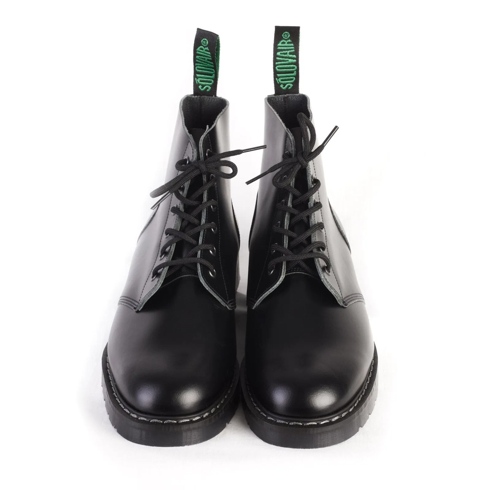 ASTRONAUT DERBY BOOT | 6 Eye Hi Shine | Black