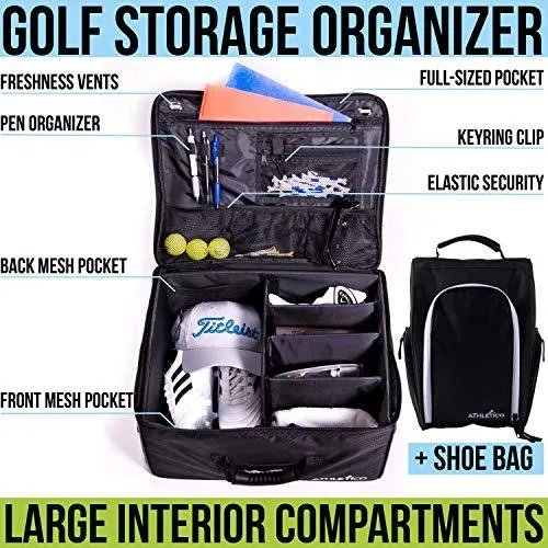 Athletico Golf Trunk Organizer   Shoe Bag