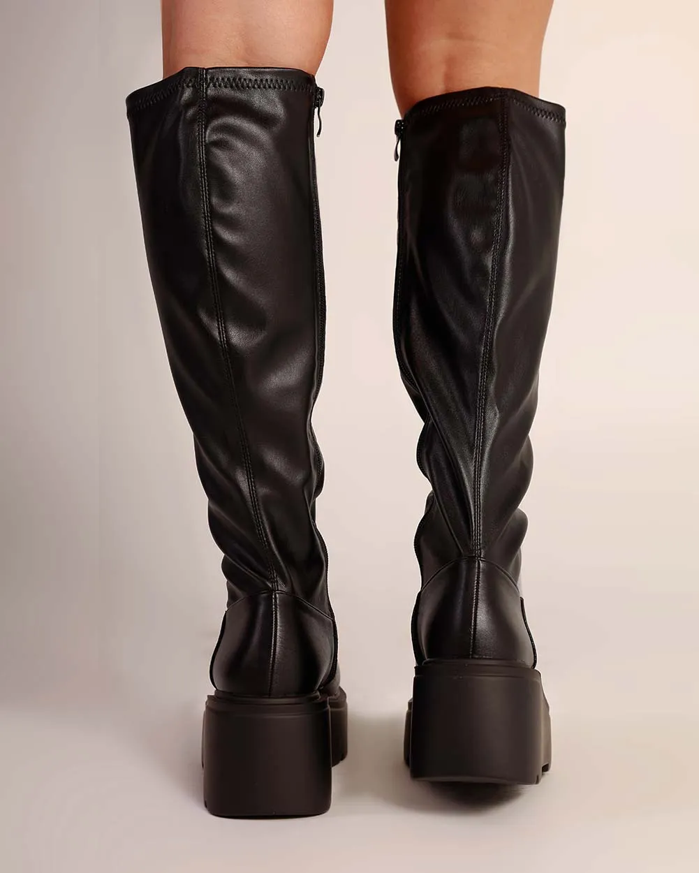 Bad Decisions Knee-High Zip Up Boots