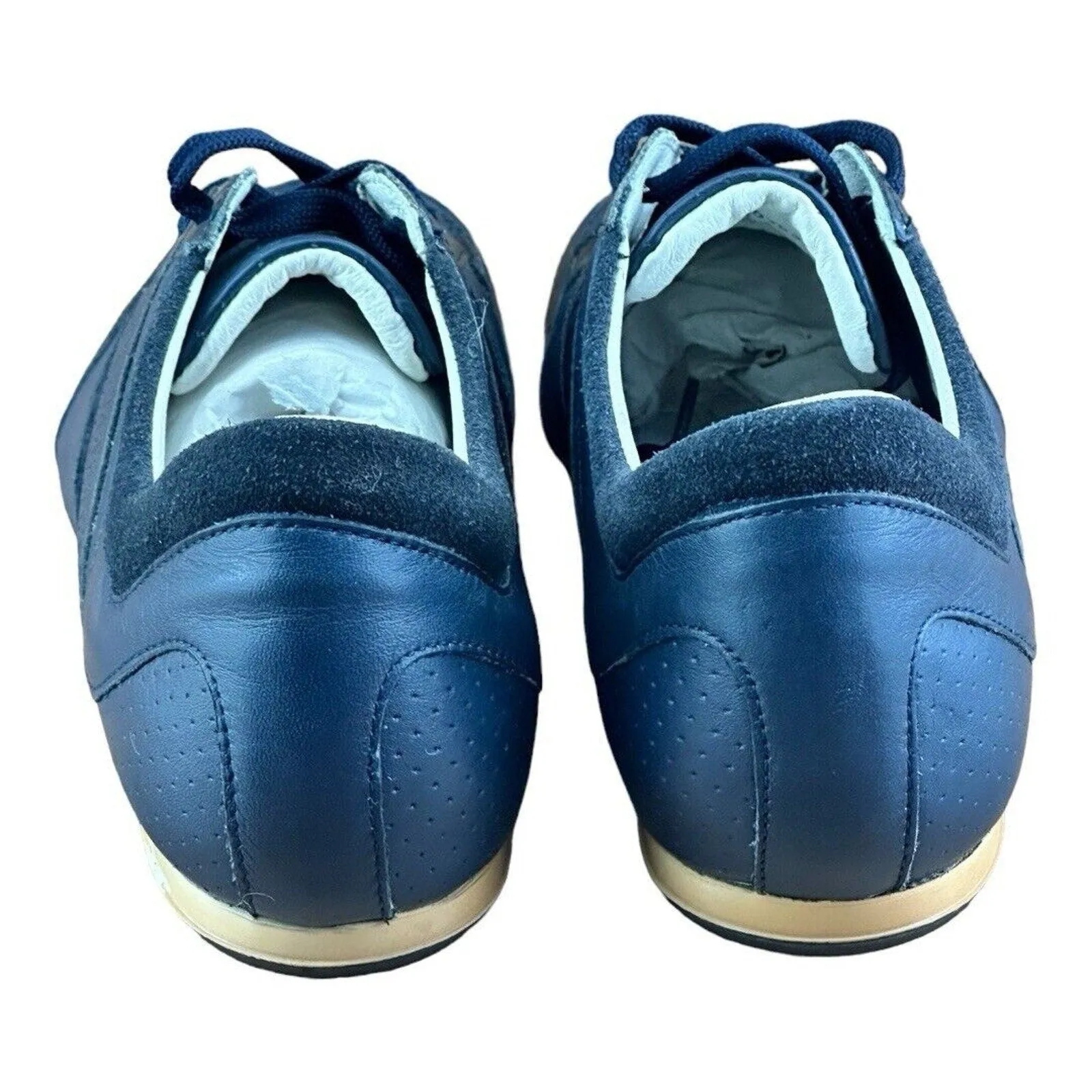 Bikkembergs Leather Sneakers Size 10 US| 40 EU Navy blue shoes