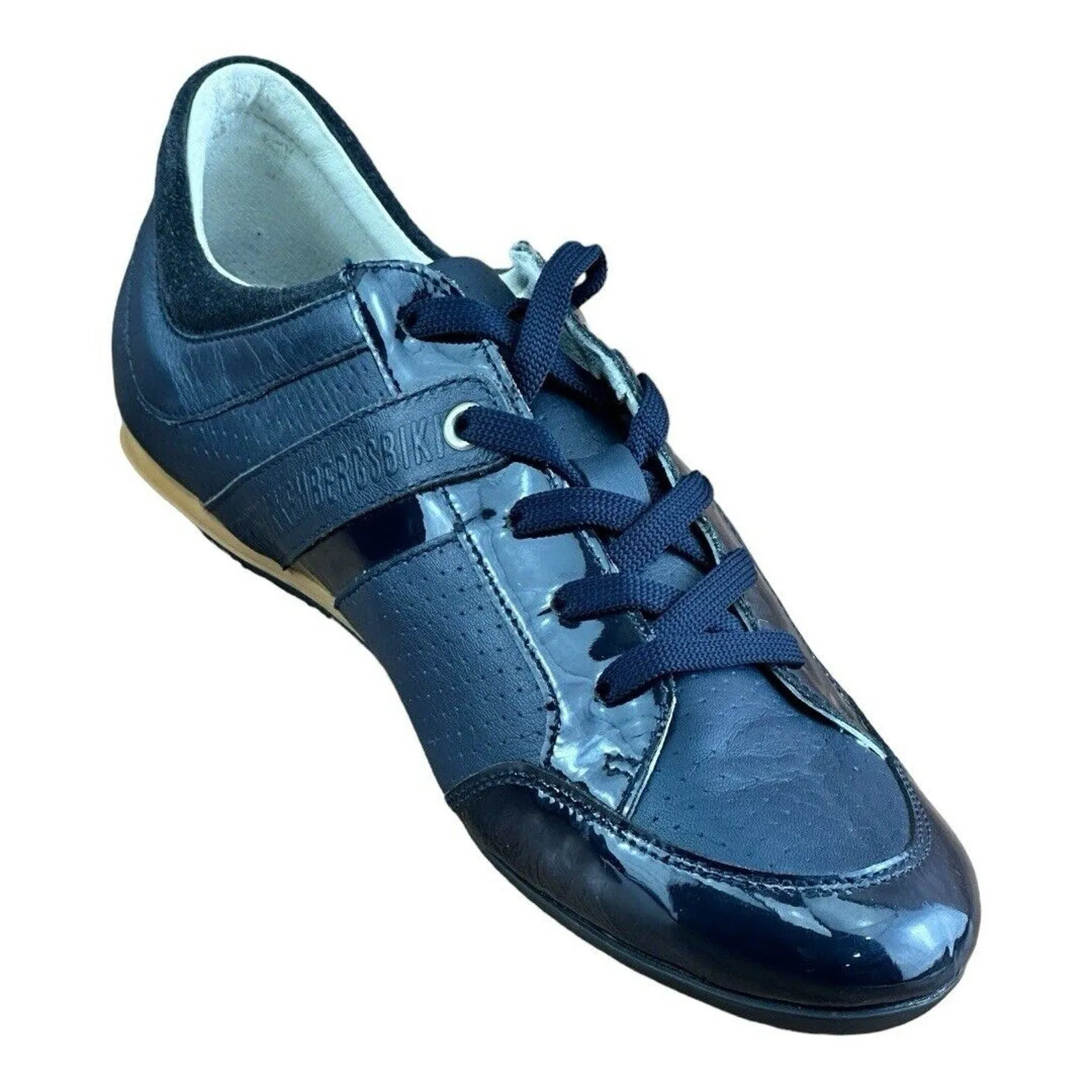 Bikkembergs Leather Sneakers Size 10 US| 40 EU Navy blue shoes