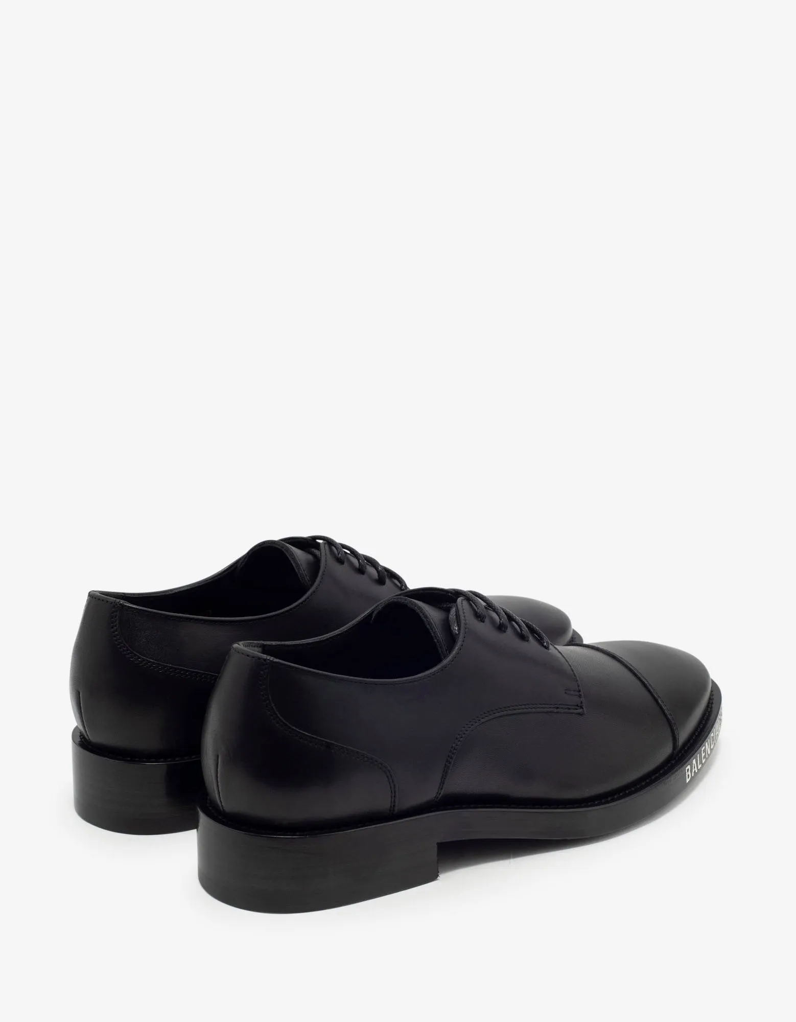 Black Logo Derby Shoes -