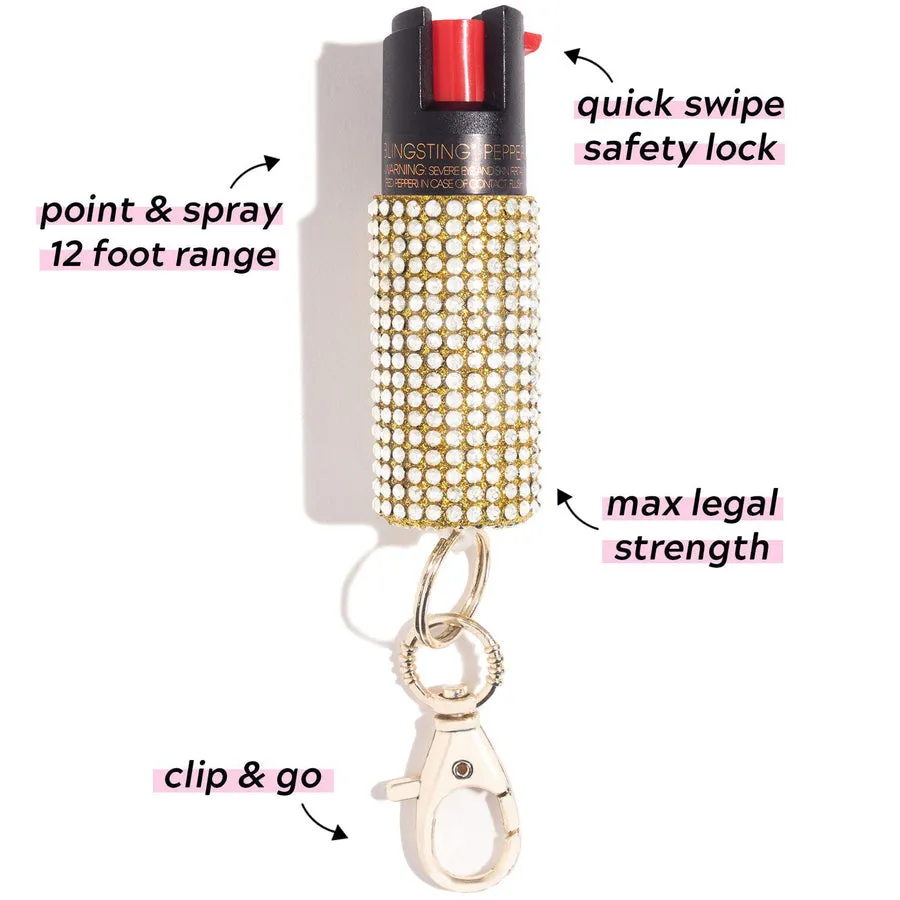 Bling Sting Pepper Spray - Gold