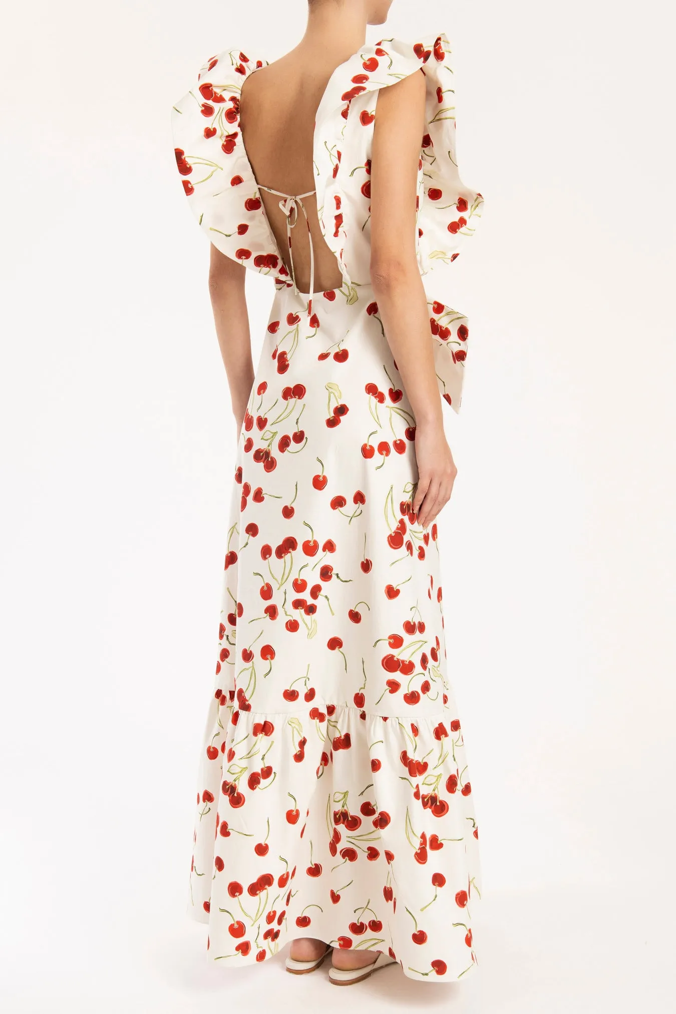 Cherry Bomb Ruffled Long Dress