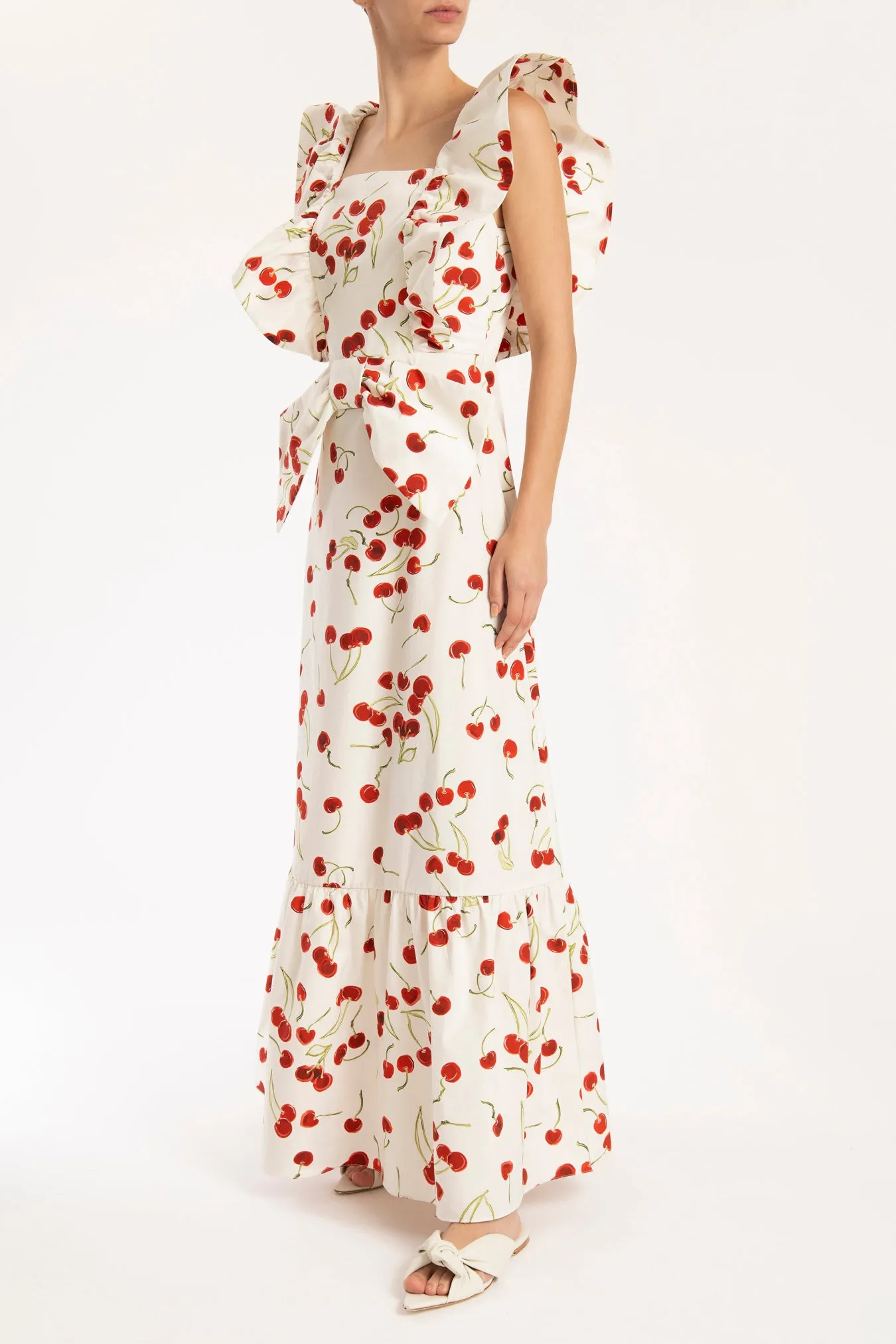 Cherry Bomb Ruffled Long Dress