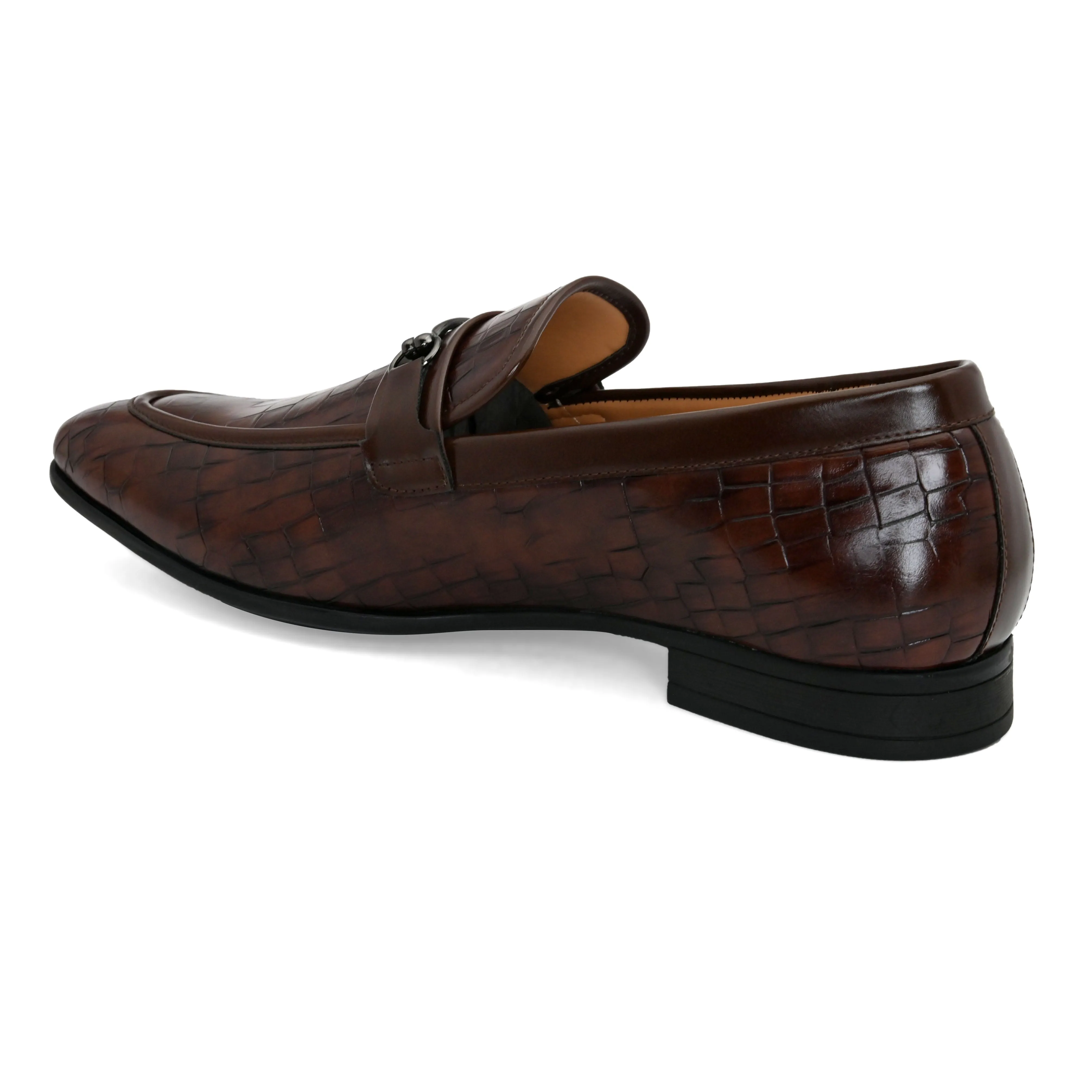 Dawn Brown Buckle Loafers