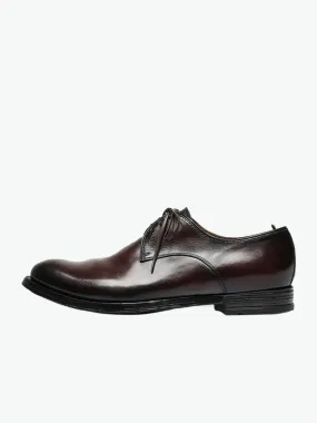 Derby Leather Shoes Burgundy