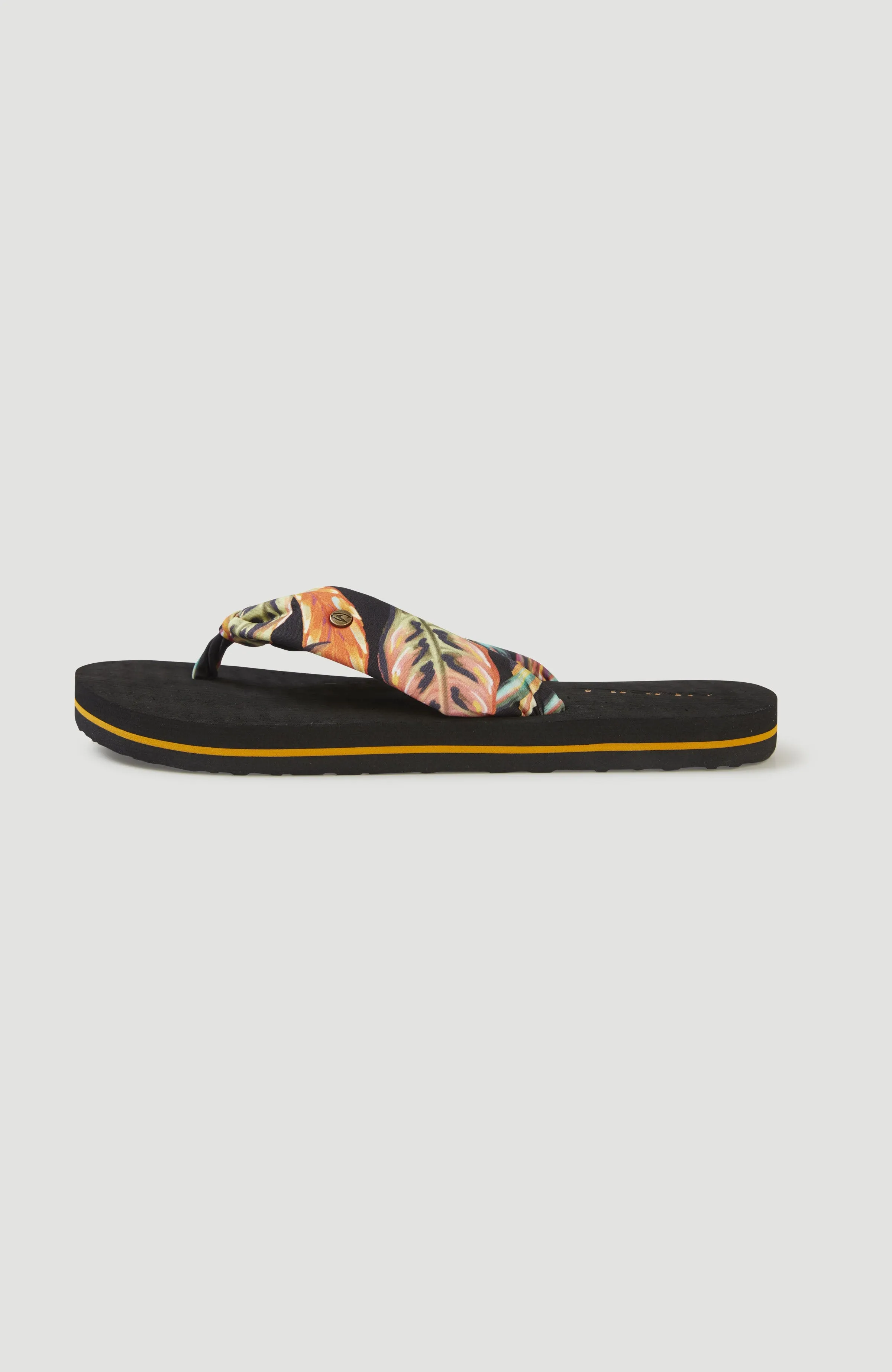 Ditsy Sun Bloom™ Sandals | Black Tropical Flower