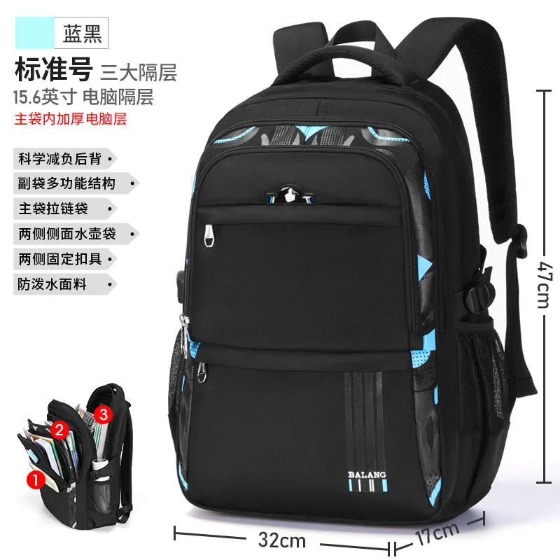 DUNNMALL Balang Large Capacity College Students' Backpack Cross-Border Business Casual Men's Ladies Travel Computer Backpack Schoolbag