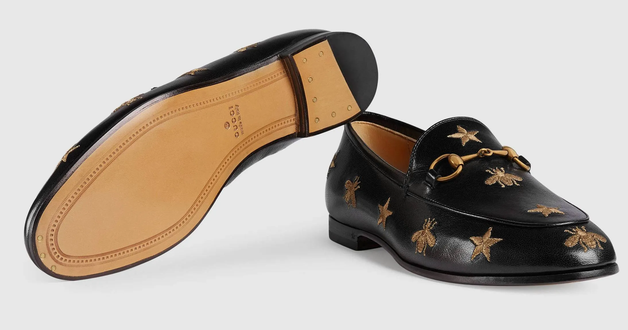 'Jordaan' Embroidered Leather Loafers