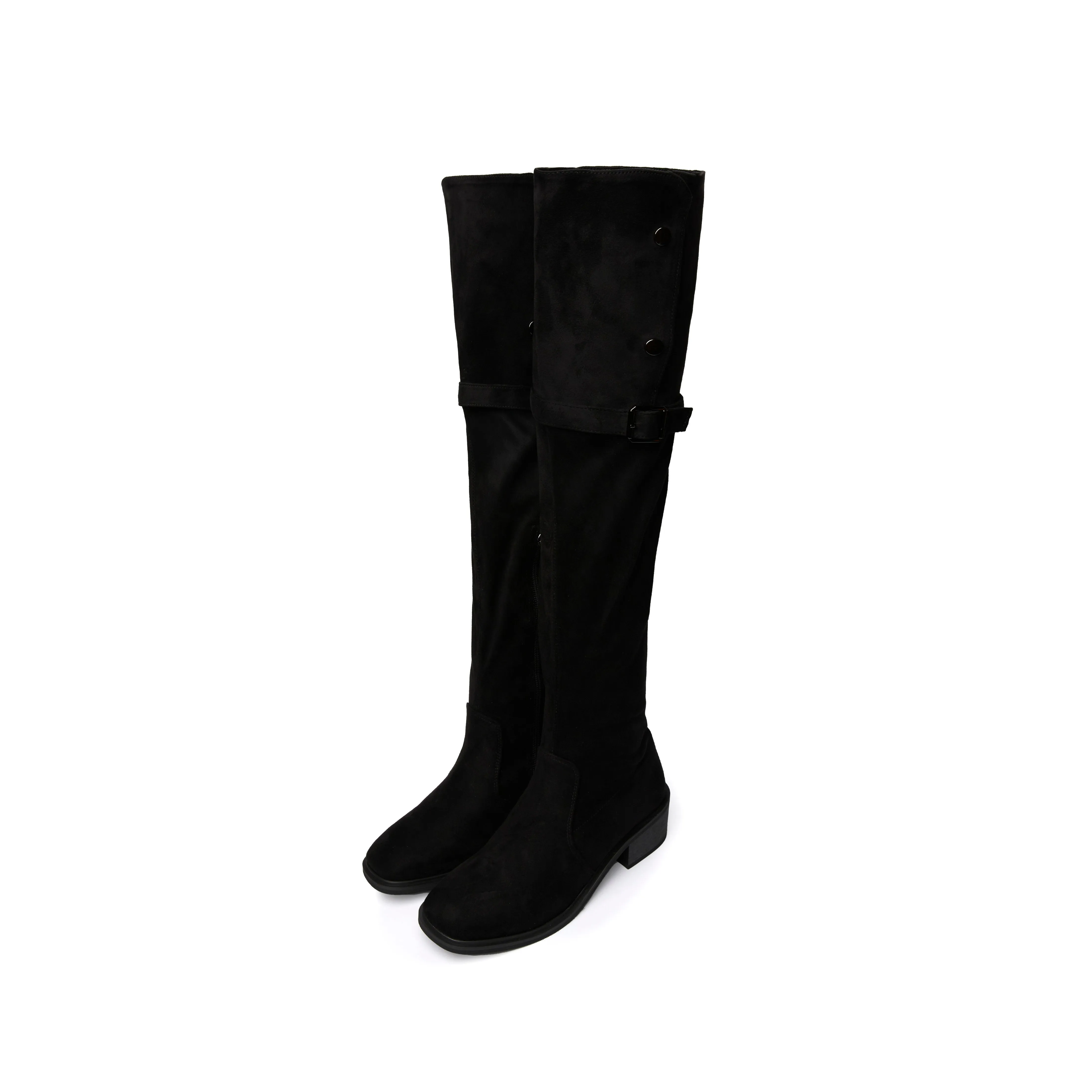 Knee Slim Boots - Black (BLK)