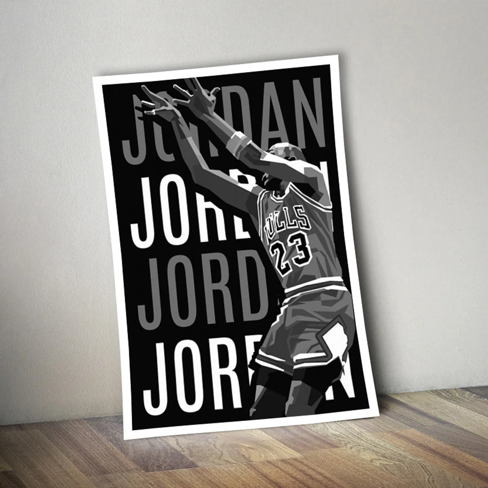 Michael Jordan Poster, Sports Print, Basketball Player Art, Custom Sport Canvas, Custom Poster, Home Decor, Wall Hangings