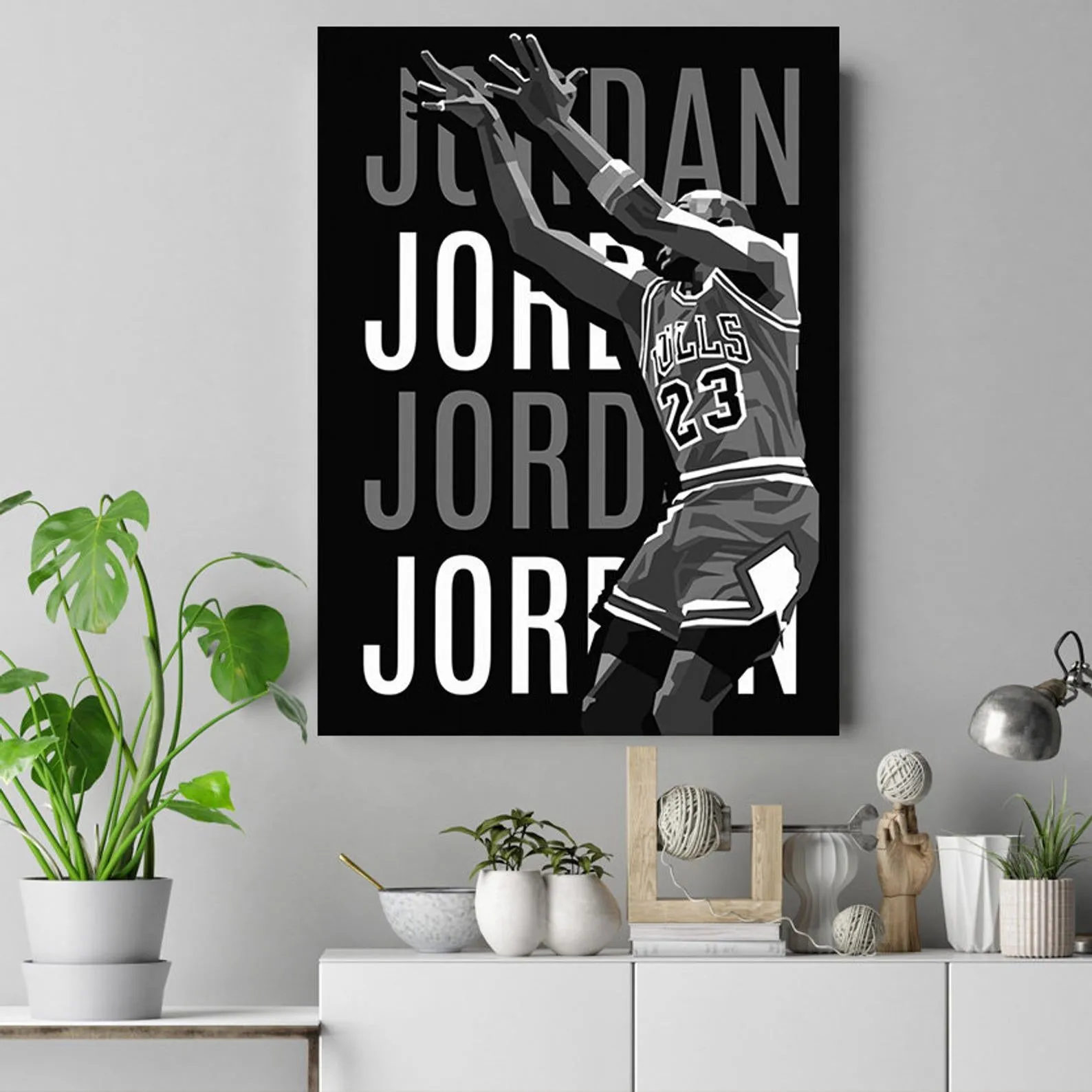 Michael Jordan Poster, Sports Print, Basketball Player Art, Custom Sport Canvas, Custom Poster, Home Decor, Wall Hangings