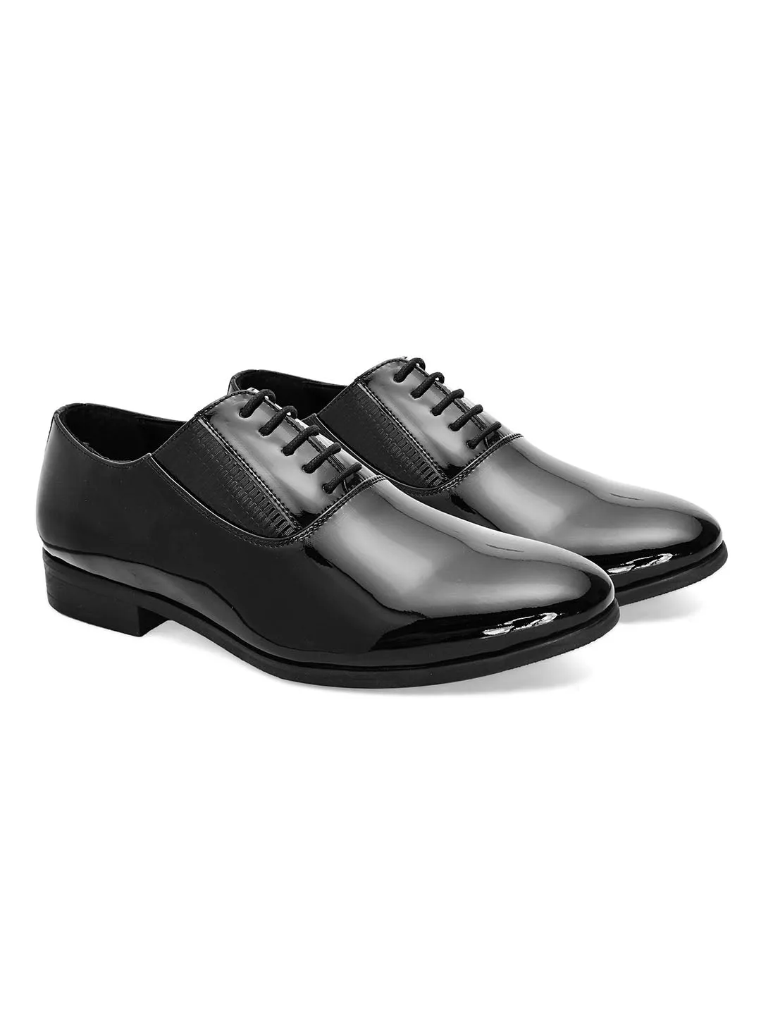 OJ Black Patent Derby Shoes