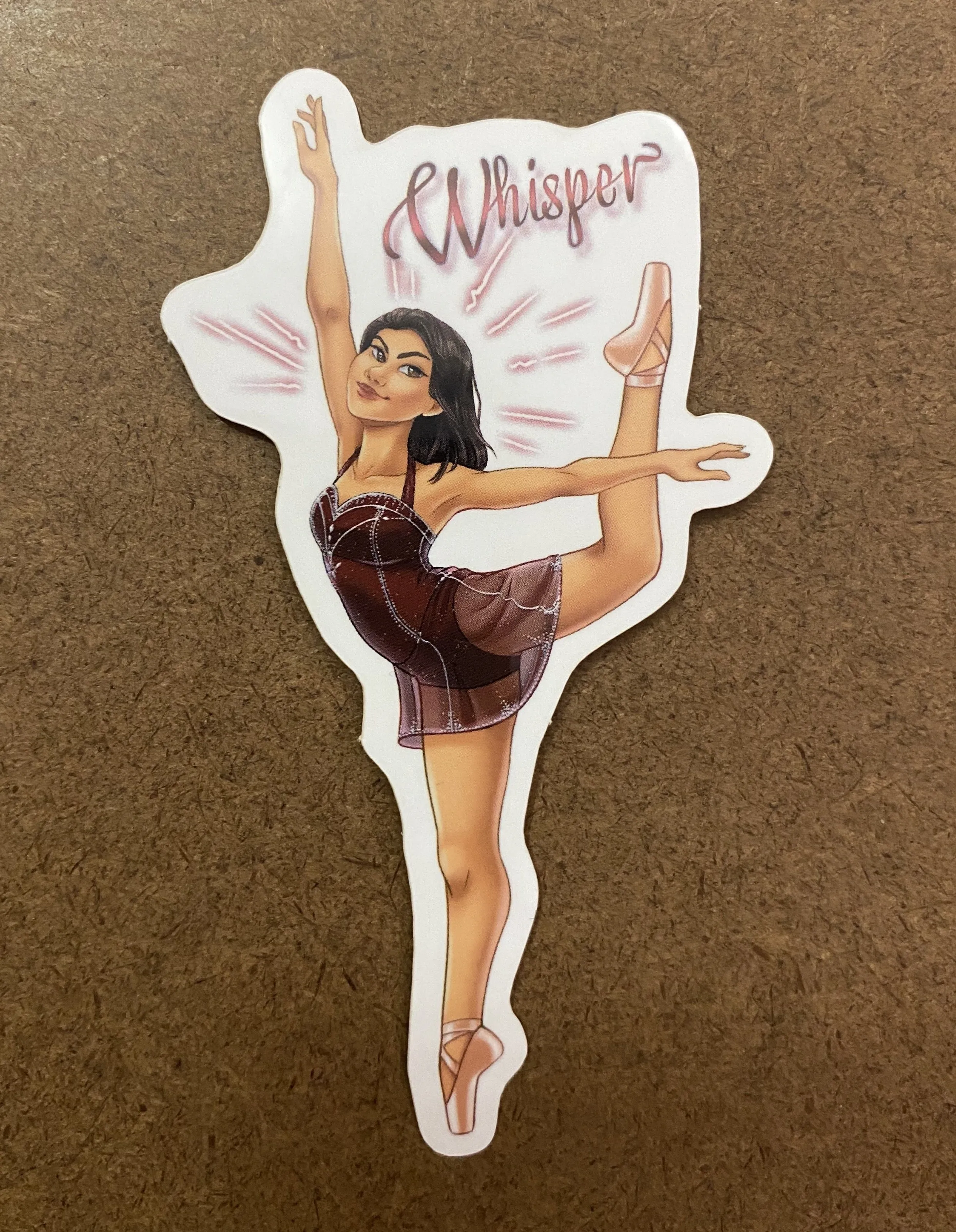 Pointe Shoe Superhero Sticker