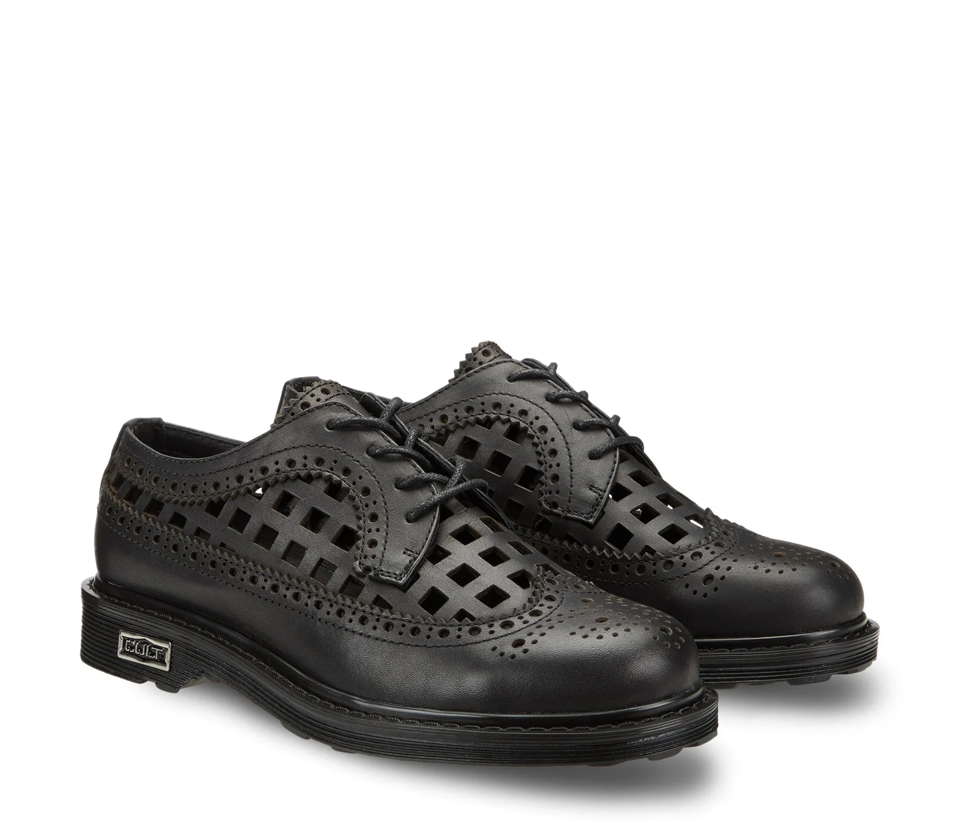 SABBATH 3252 LOW W LEATHER/HOLED LEATHER BLACK