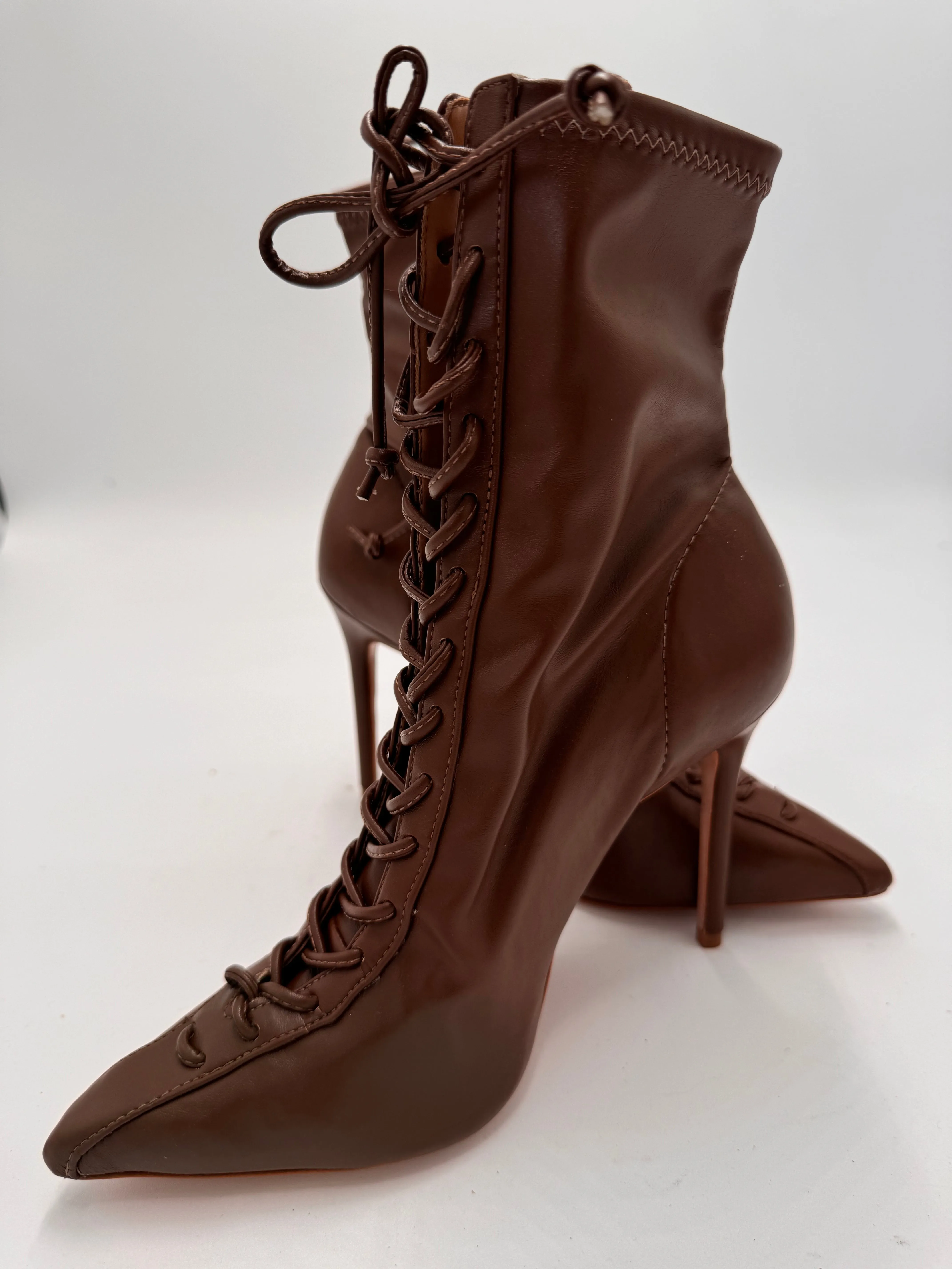 SCHUTZ lace up leather boots size 6.5