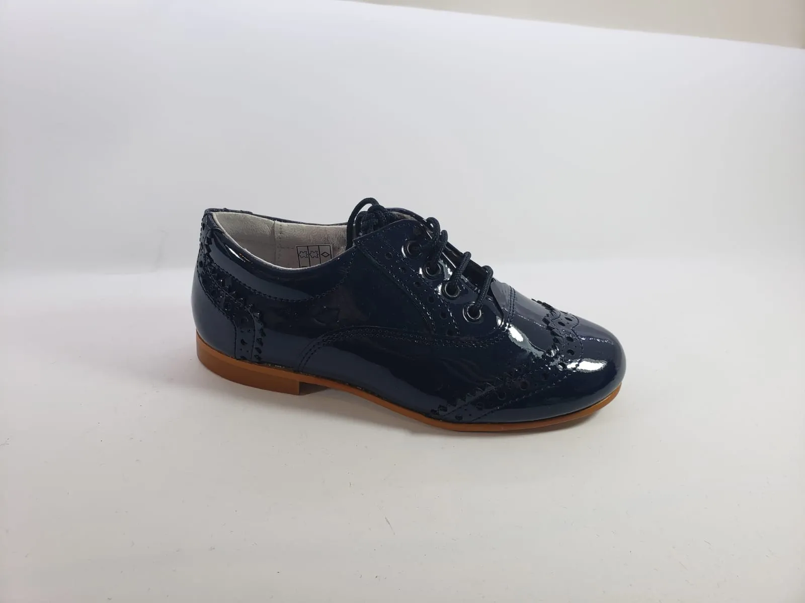 Shawn & Jeffery Navy Patent Oxford Dress Shoe