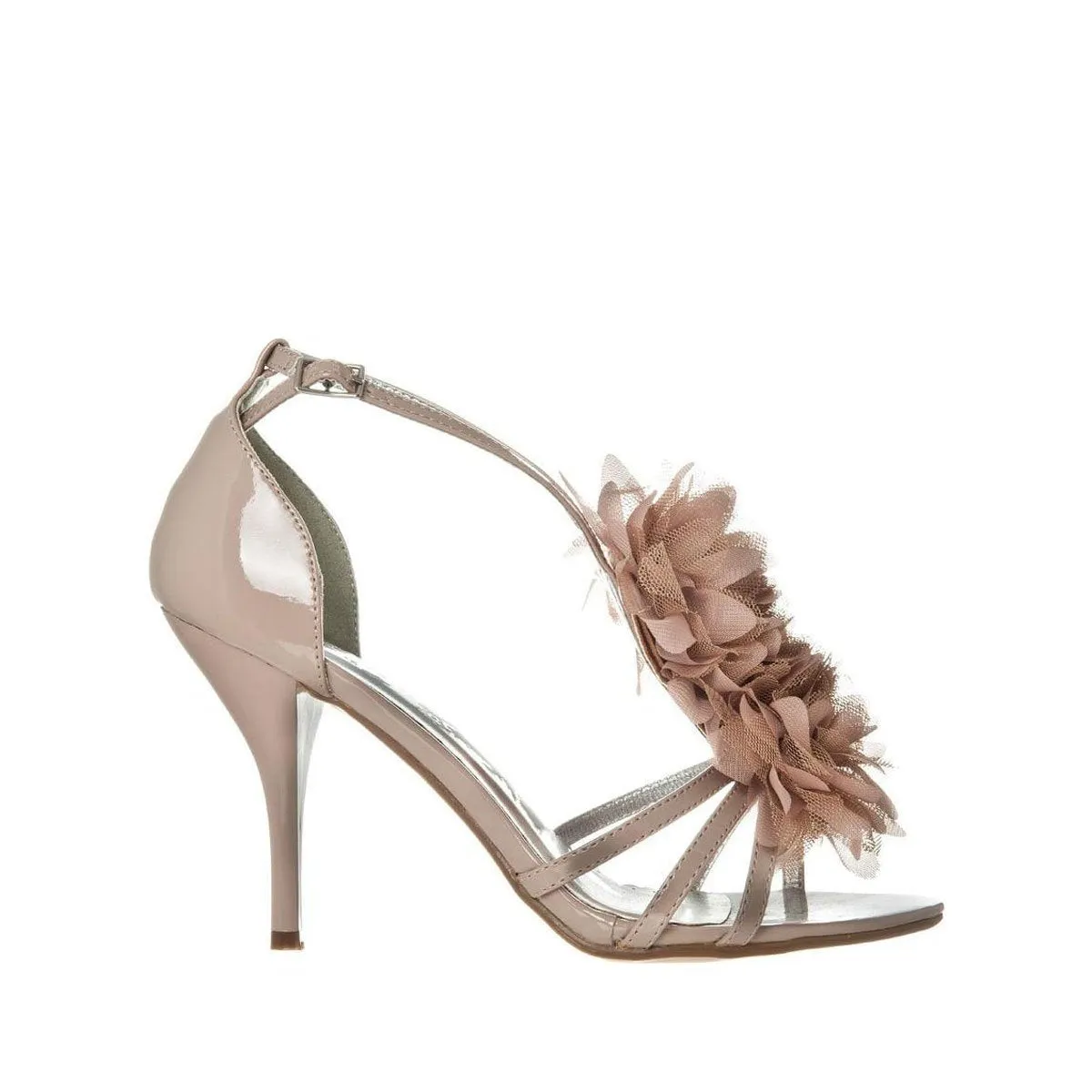 TAM High Heel Strappy Sandal With A Flower