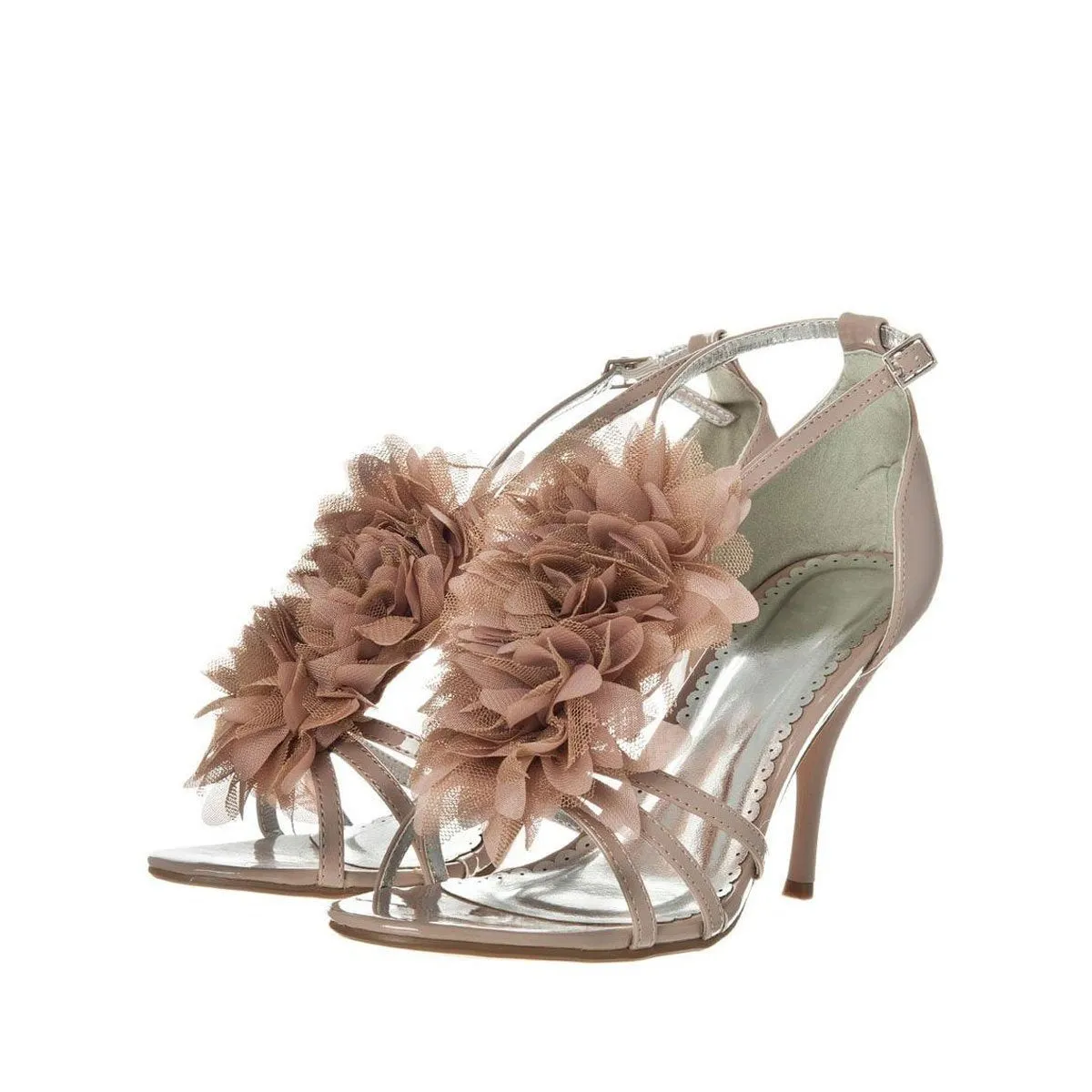 TAM High Heel Strappy Sandal With A Flower