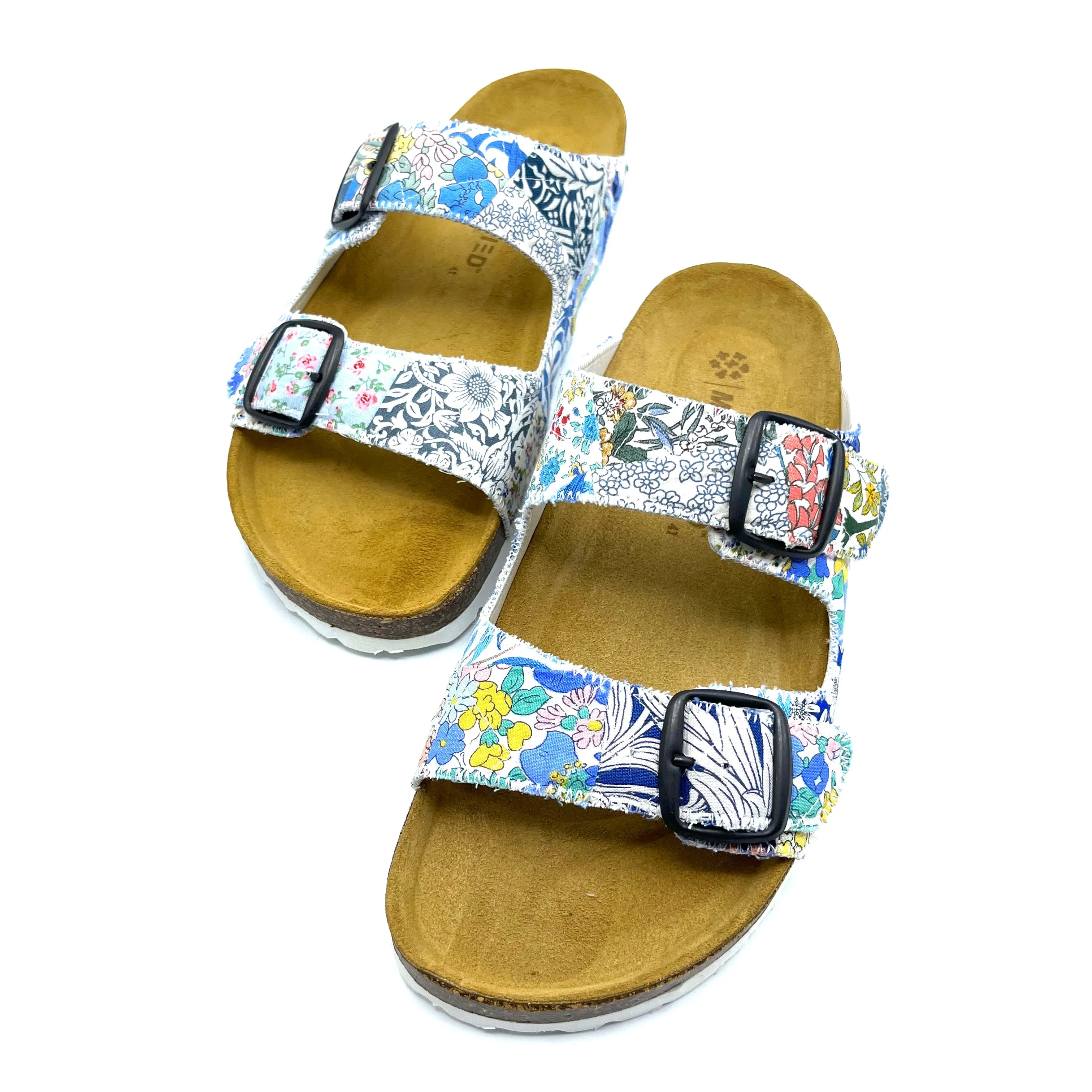 Thora 2-Buckle Sandals | Patchwork Blossom 06 EU41/US11