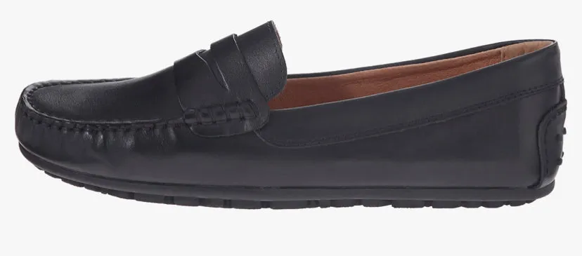 Umi Metro David Black Leather Loafer