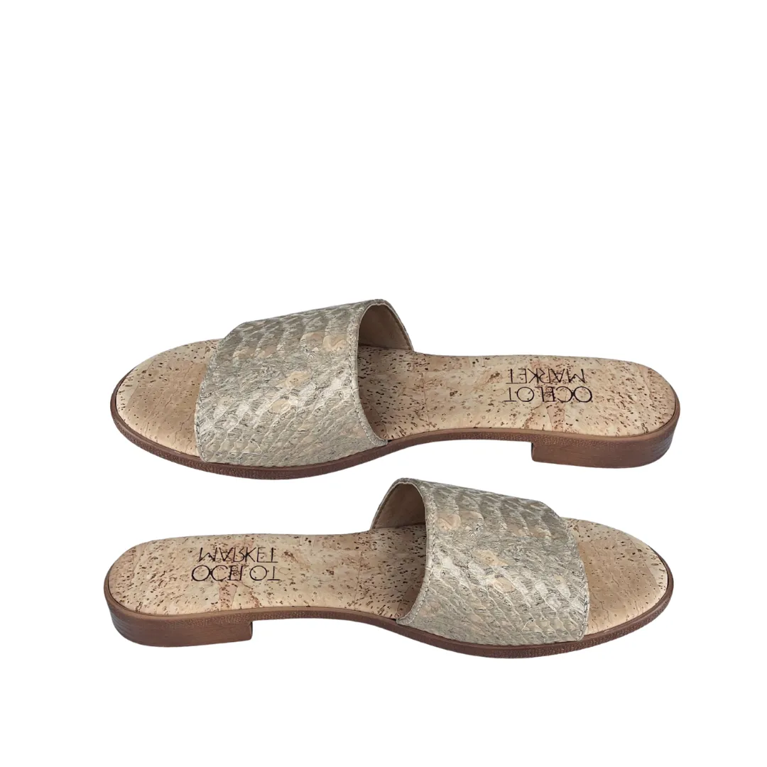 Women's Cork Sandal (Gold Piton)